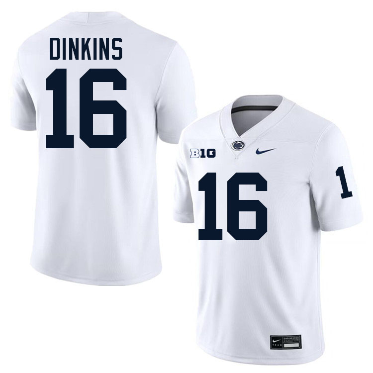 Khalil Dinkins Penn State Jersey,PSU Nittany Lions #16 Khalil Dinkins Football Uniforms-White Khalil Dinkins Penn State Jersey,PSU Nittany Lions #16 Khalil Dinkins Football Uniforms-White